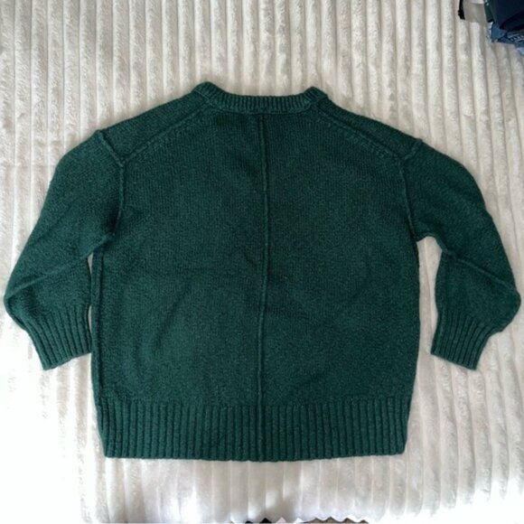 Women’s Free People V-neck Brookside Tunic Sweater in Green • XS - Picture 2 of 12